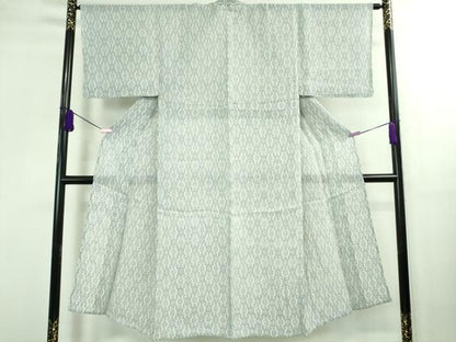 平和屋着物＊極上 夏物 男性 重要無形文化財 越後上布 麻 吉祥文 逸品 DZAB0317kh5