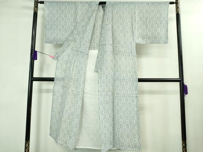 平和屋着物＊極上 夏物 男性 重要無形文化財 越後上布 麻 吉祥文 逸品 DZAB0317kh5