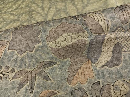 平和屋着物●訪問着　草花文　正絹　逸品　AABA7824ph