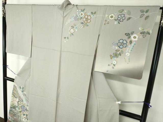 平和屋着物●訪問着　辻が花　暈し染め　金彩　正絹　逸品　DAAX4119ps