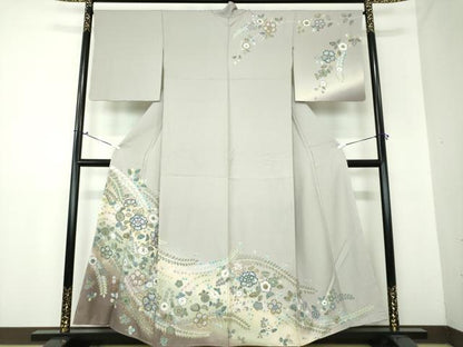 平和屋着物●訪問着　辻が花　暈し染め　金彩　正絹　逸品　DAAX4119ps