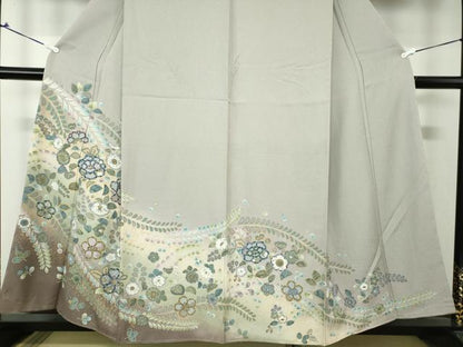 平和屋着物●訪問着　辻が花　暈し染め　金彩　正絹　逸品　DAAX4119ps