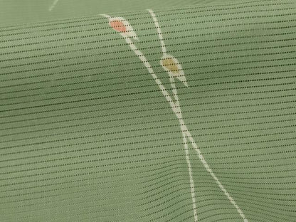 平和屋着物＊夏物 小紋 絽 芝文 洗える着物 AABA6632jd