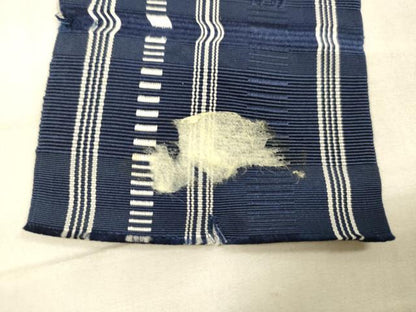平和屋着物●男性　本場筑前博多織　角帯　献上　正絹　逸品　DAAX0393cm