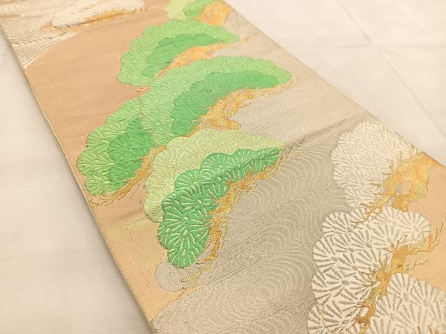 平和屋着物◎六通柄袋帯 唐織 浜松 金銀糸 正絹 逸品 BAAU8771yc