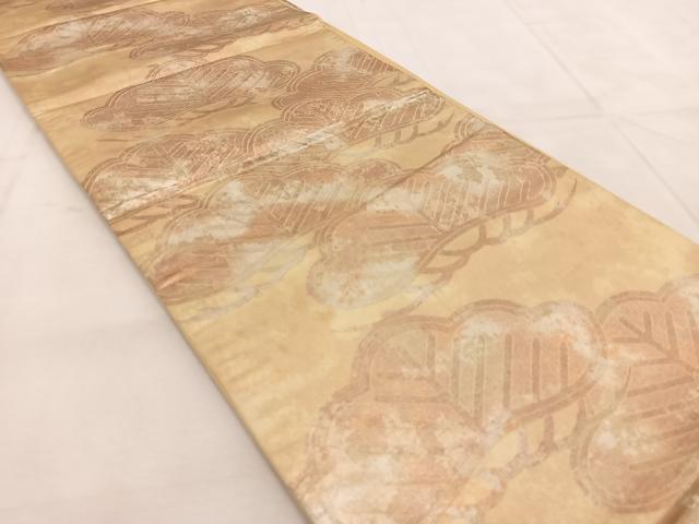 平和屋着物◎六通柄袋帯　笠松　金銀糸　引箔　正絹　逸品　BAAU8817yc