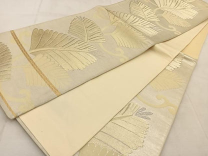 平和屋着物◎六通柄袋帯 若松唐草文 金銀糸 正絹 逸品 BAAU9025yc