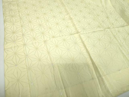 平和屋着物●上質な長襦袢 無双仕立て 半衿刺繍 麻の葉地紋 正絹 逸品 DAAX4318ps