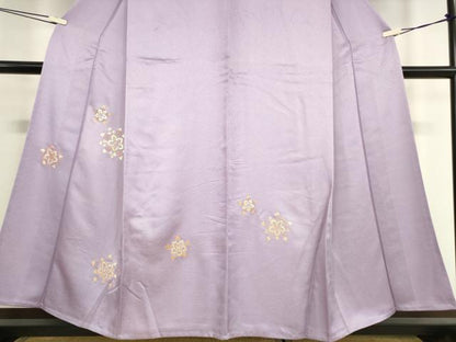 平和屋着物▽訪問着 単衣 駒刺繍 竹屋町刺繍 舞花文 金糸 正絹 逸品 DAAV5908az