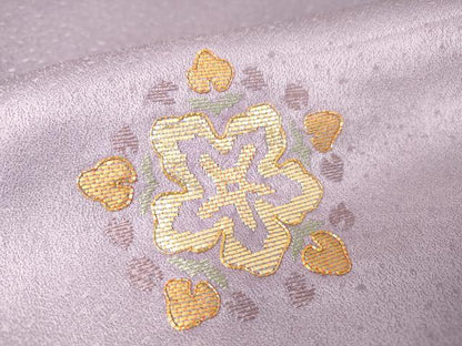 平和屋着物▽訪問着 単衣 駒刺繍 竹屋町刺繍 舞花文 金糸 正絹 逸品 DAAV5908az