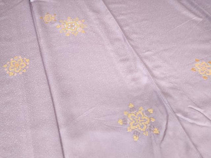 平和屋着物▽訪問着 単衣 駒刺繍 竹屋町刺繍 舞花文 金糸 正絹 逸品 DAAV5908az