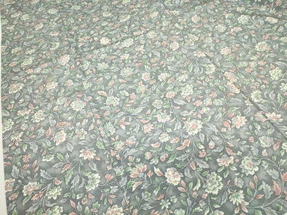 平和屋着物▽上質な小紋 単衣 更紗花文 正絹 逸品 DAAV5940az