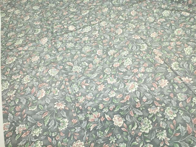 平和屋着物▽上質な小紋 単衣 更紗花文 正絹 逸品 DAAV5940az
