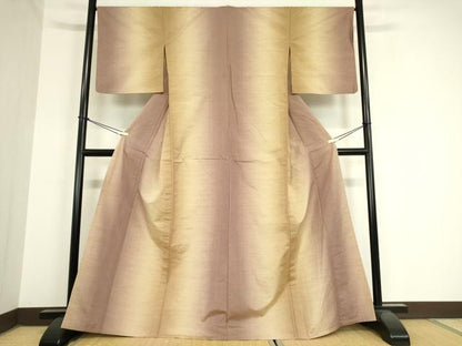 平和屋着物▽上質な紬 単衣 霞間道 正絹 逸品 DAAV5947az