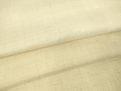平和屋着物▽生紬 単衣 練色 正絹 逸品 DAAV5966az