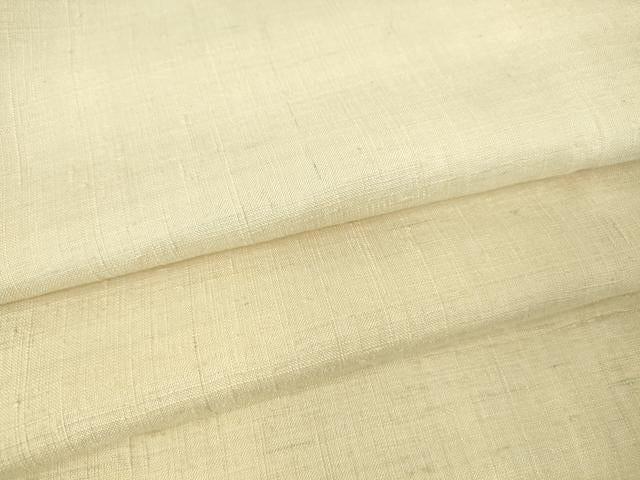 平和屋着物▽生紬 単衣 練色 正絹 逸品 DAAV5966az