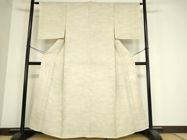 平和屋着物▽上質な小紋　単衣　作家物　霞文　暈し染め　正絹　逸品　DAAV5968az