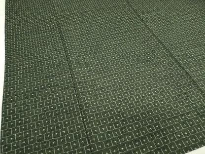 平和屋着物▽男性 紬 単衣 亀甲柄 正絹 逸品 DAAV5959az