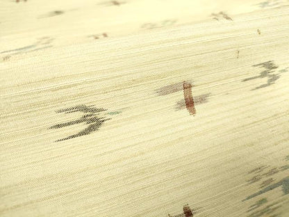 平和屋着物▽上質な紬 単衣 燕絣 正絹 逸品 DAAV5958az