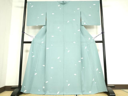 平和屋着物▽上質な小紋 単衣 地紙重ね文 正絹 逸品 DAAV5987az