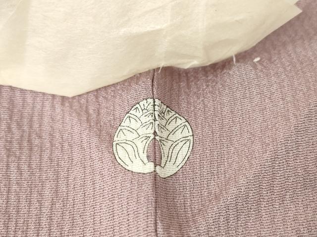 平和屋着物▽訪問着　単衣　蔦の葉文　銀彩　伊と幸　反端付き　正絹　逸品　未使用　DAAX3022az