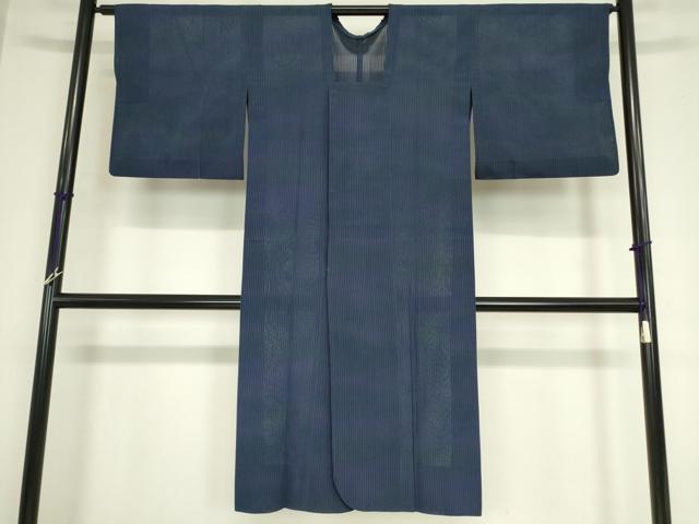平和屋着物▽道行コート スリーシーズン 春夏秋 塵除け 縞 ロング丈 正絹 逸品 DAAX3030az