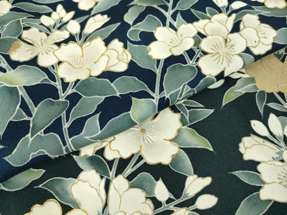 平和屋着物▽訪問着 単衣 駒刺繍 草花文 暈し染め 金彩 正絹 逸品 DAAX3037az