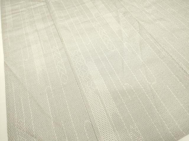 平和屋着物▽本塩沢 単衣 間道 110亀甲 鈴乃屋扱い 正絹 逸品 DAAX3054az