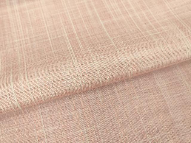 平和屋着物▽上質な紬 単衣 横段文 正絹 逸品 DAAX3081az