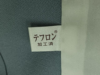 平和屋着物▽訪問着 単衣 刺繍 花鳥文 暈し染め 金彩 金銀糸 正絹 逸品 AABB1418jh