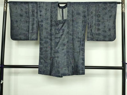 平和屋着物▽道行コート 無双 紗袷 紗×紗 スリーシーズン 春夏秋 ちりよけ 風景草花文 正絹 逸品 DAAW9433sf