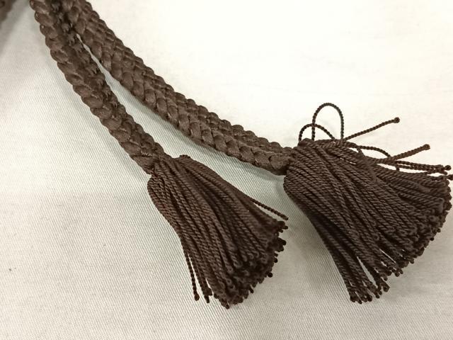 平和屋着物●男性　紬　アンサンブル　色無地　赤墨色　正絹　逸品　AABA8835zg