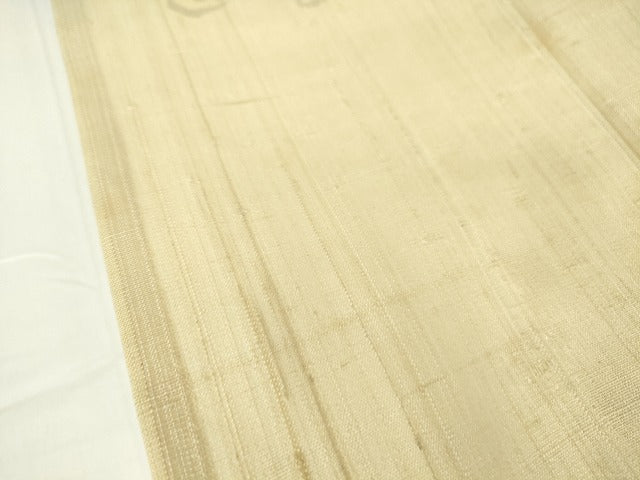 平和屋着物＊夏物 訪問着 生紬 人物草葉文 手描き 正絹 逸品 DAAV5957az