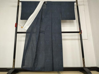 平和屋着物＊夏物 本場大島紬 夏大島 9マルキ 破れ色紙文 正絹 逸品 AABB0563st