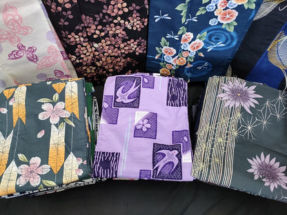平和屋本店■浴衣 まとめて 45点 燕 蝶 蜻蛉 花柄 朝顔 こむさでもーど など 着用可能多数 未使用品あり ppp2683