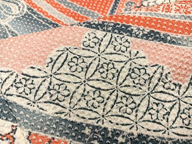 平和屋着物●名門 藤娘きぬたや・総絞り 振袖 吉祥花文 正絹 逸品 AABB2927ph