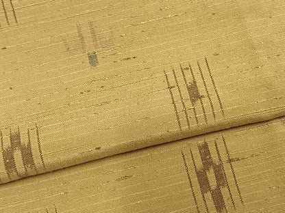平和屋着物▽上質な紬 単衣 真綿ぜんまい紬 反端付き 正絹 逸品 未使用 AABA7733fy