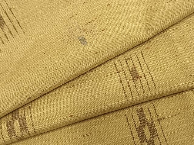 平和屋着物▽上質な紬 単衣 真綿ぜんまい紬 反端付き 正絹 逸品 未使用 AABA7733fy