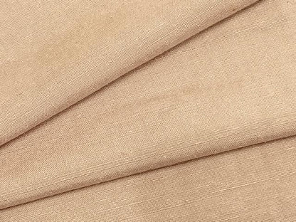 平和屋着物▽上質な紬 単衣 色無地 一斤染色 正絹 逸品 AABB2071fy