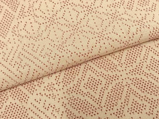 平和屋着物▽上質な紬 単衣 切嵌文 正絹 逸品 AABB2058fy