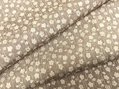 平和屋着物▽上質なお召 単衣 花尽くし 正絹 逸品 AABB2076fy