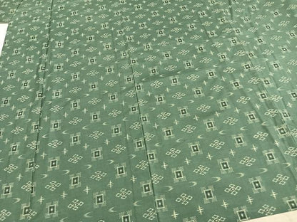 平和屋着物▽上質な紬 単衣 琉球絣 反端付き 正絹 逸品 未使用 AABB2081fy