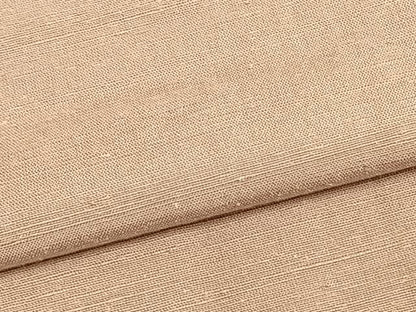 平和屋着物▽上質な紬 単衣 色無地 一斤染色 正絹 逸品 AABB2071fy