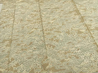 平和屋着物▽本場大島紬 単衣 風景文 正絹 逸品 AABB2077fy