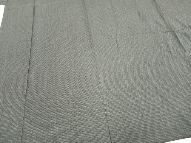 平和屋着物▽男性 お召 単衣 亀甲柄 正絹 逸品 未使用 AABB2062fy