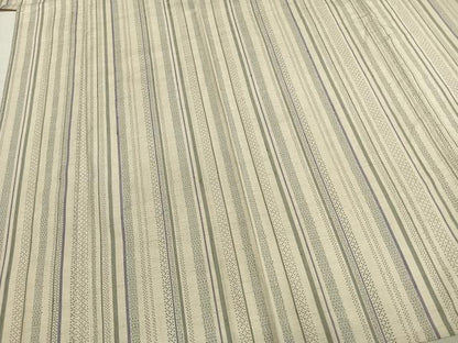 平和屋着物▽上質な紬 単衣 90亀甲 間道 正絹 逸品 AABB2080fy