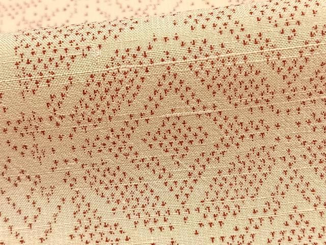 平和屋着物▽上質な紬 単衣 切嵌文 正絹 逸品 AABB2058fy