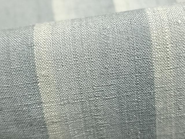 平和屋着物▽上質な紬　単衣　間道　正絹　逸品　AABB2089fy