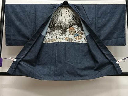 平和屋着物∞男性 紬 亀甲絣 正絹 逸品 未使用 CAAX7889ua