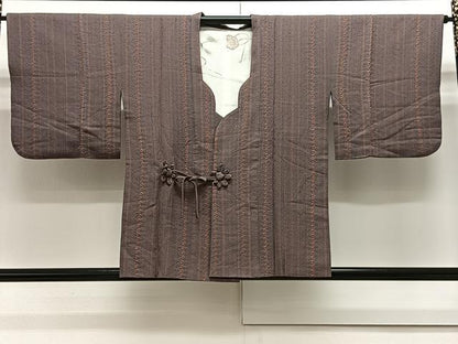 平和屋着物∞道中着　総絞り　間道　正絹　逸品　CAAX7885ua